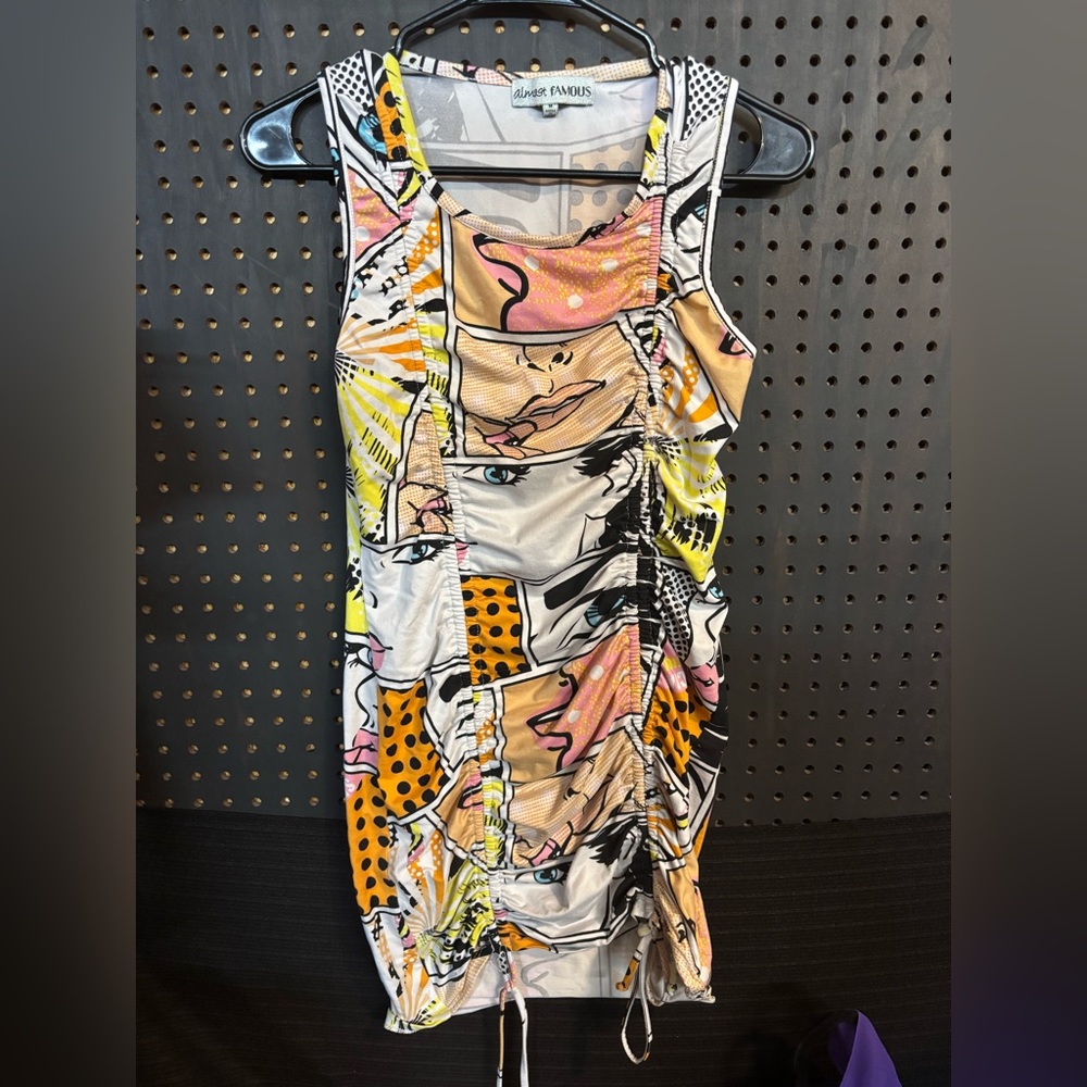 Almost Famous Multicolor Abstract Dress